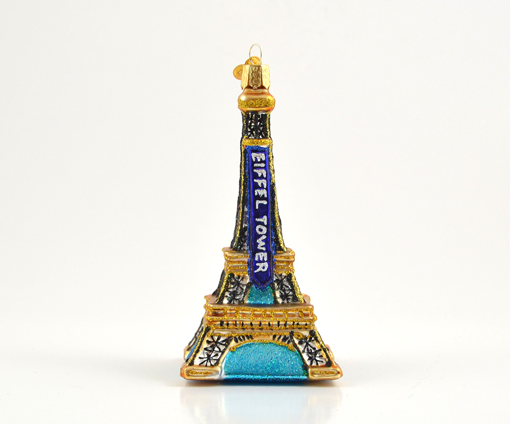 Siden Mexico underviser Eiffeltårnet med banner - Håndmalede julekugler i mundblæst glas | Sighs