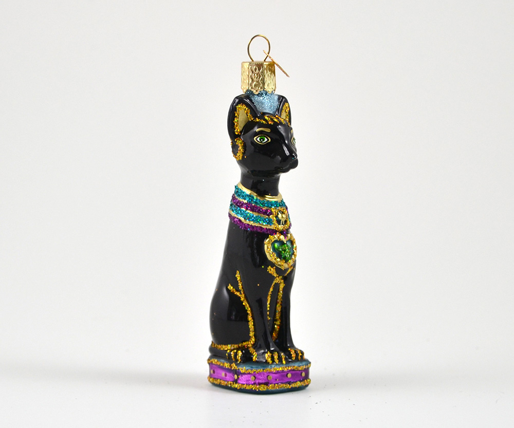 aIDS Torrent vælge Kat fra det gamle Egypten - Håndmalede julekugler i mundblæst glas | Sighs